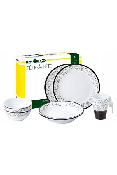 Brunner Set de masă din melamină tête-à-tête Pralin 8 piese