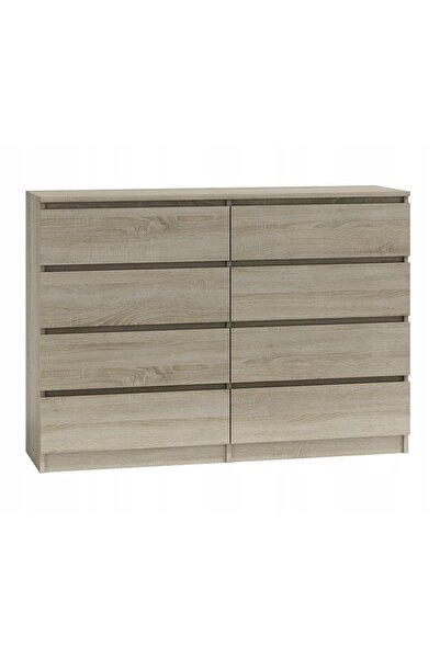 Topeshop TOP E SHOP M8 140 SONOMA Comodă din lemn cu 4 sertare