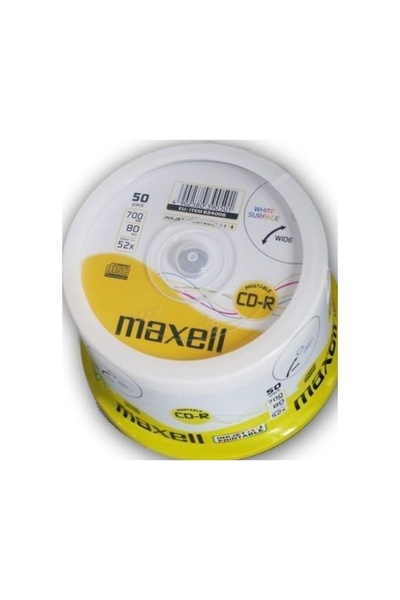 Maxell Discuri CD-R 80 minute 700MB 52x pachet de 50 pentru înregistrare