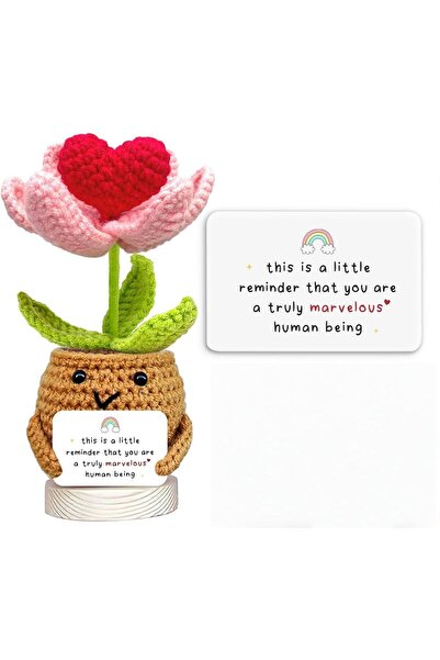 Generic Handmade Positive Tulip Flower Crochet - Never Forget The Different T...