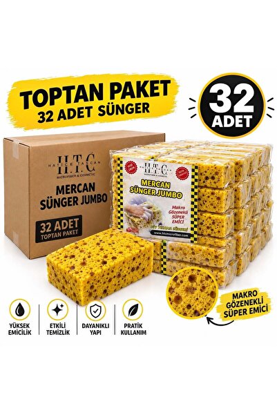 Mercan Oto Yıkama Süngeri 32 ADET