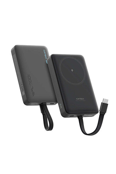 Cuktech External Battery Magnetic Power Bank WPB100L, integrated cable, USB-C...