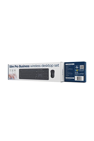 Gembird KBS-WPS-01 Set tastatură și mouse wireless negru US
