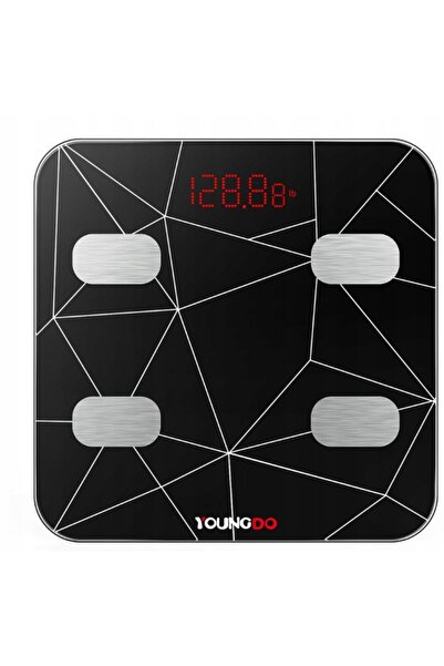 YOUNGDO Cântar de baie, cântar inteligent Bluetooth de înaltă precizie