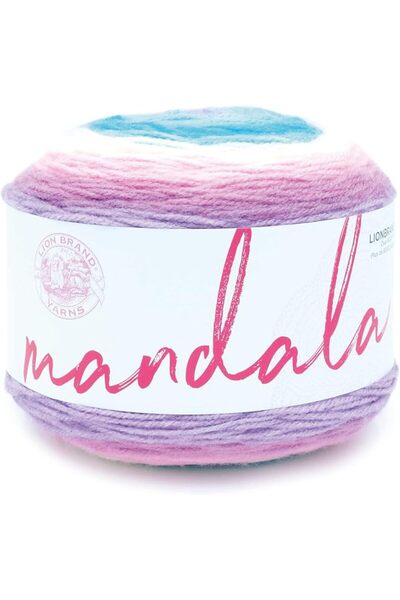 Lion Brand Yarn خيط صوف سميك وسريع التصنيع 640-138، 97 متر، لون كرانيبري