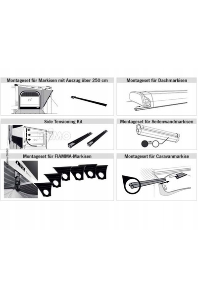 Thule Șină de marchiză pentru instalarea cortului QuickFit și EasyLink 4m