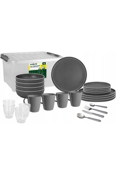 Brunner Set de masă din melamină All Inclusive, gri dolomit