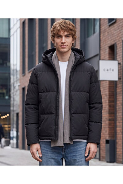 Jack & Jones Jjgalaxy Puffer Jacket Men's Outdoor Coat Black