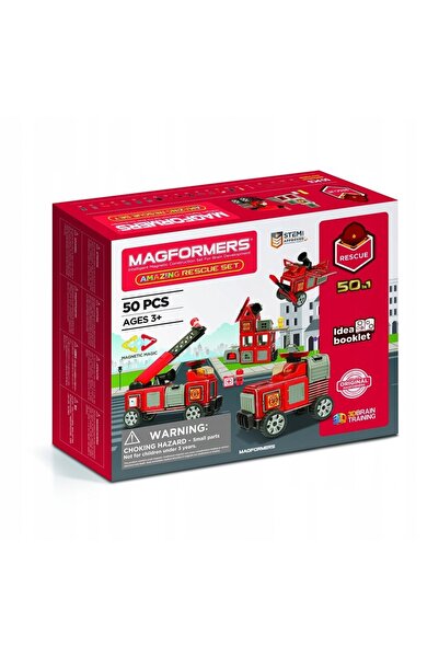Magformers Set de construcție 005-717003 50 piese Set de salvare Figurină