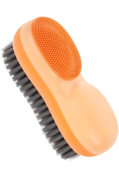 Axylar Dual-Sided Soft Bristle Laundry Brush - Gentle on Clothes, Comfort Gri...