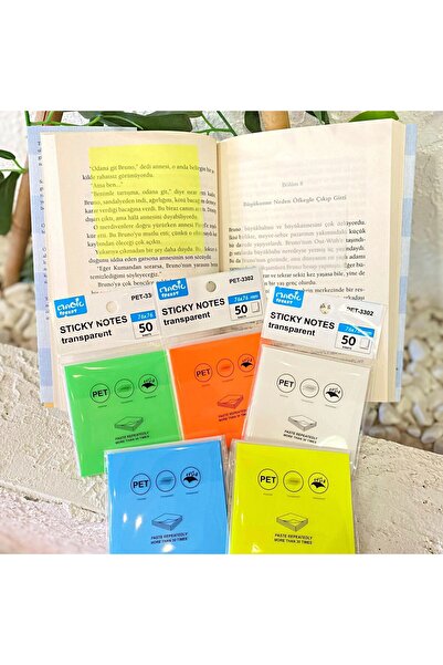 GENC DIJITAL BASKI Post-it transparent 76x76 - 50 de foi (COLORLESS)