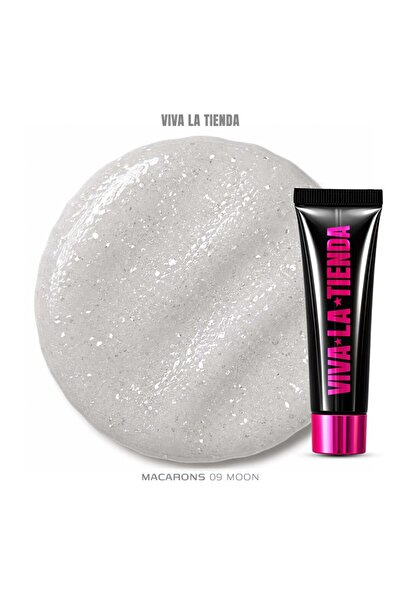 Tienda Polygel Viva La – MACARONS 09 15ml Moon – silver with Glittery , stron...