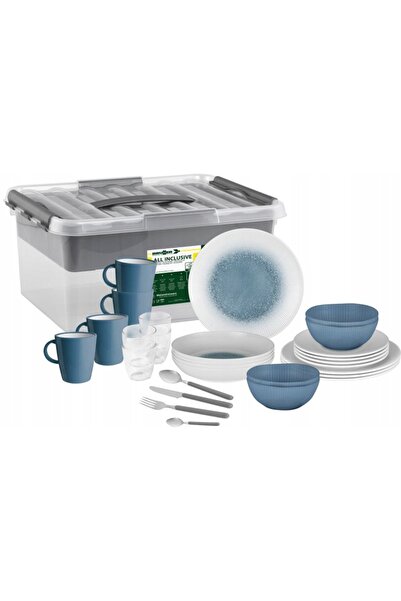 Brunner Set de veselă pentru cină All Inclusive VIP Meteore Azur