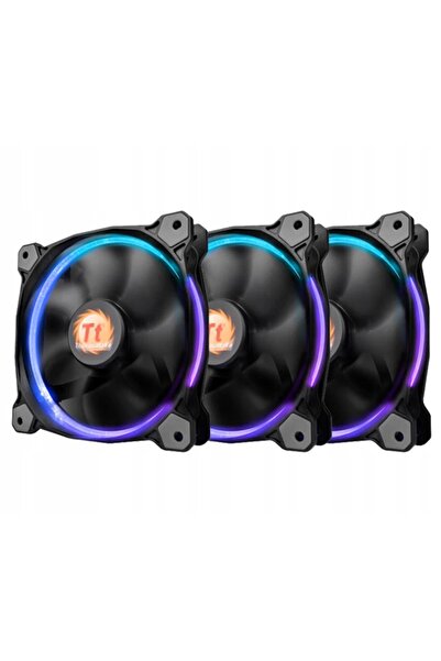 THERMALTAKE Ventilator RGB 14 LED 256 Culori Pachet de 3 3x140mm Silențios