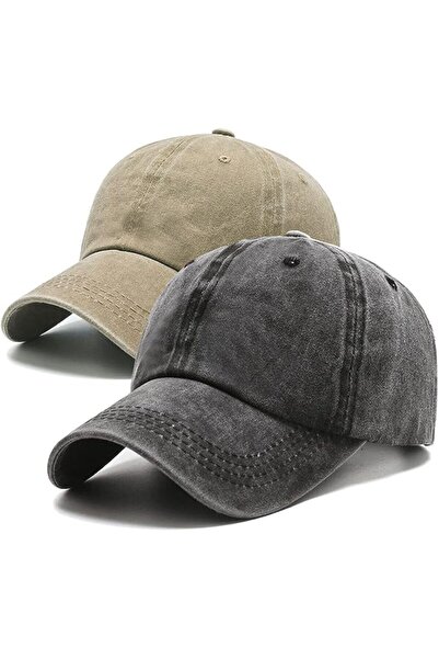 PFFY 1/2 Packs Vintage Washed Distressed Baseball Cap Dad Golf Hat for Men Women