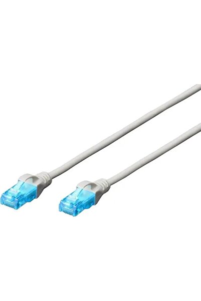 Digitus Cablu patch dk-1512-100 U/UTP cat.5e 10m PVC Gri de rețea RJ45