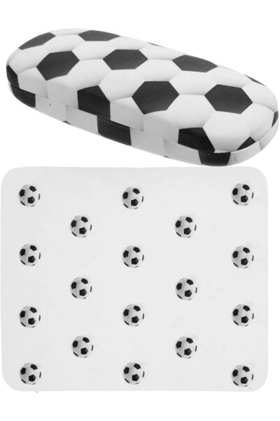 PRETYZOOM Hard Shell Glasses Case With Funny Basketball Pattern For Boys Port...