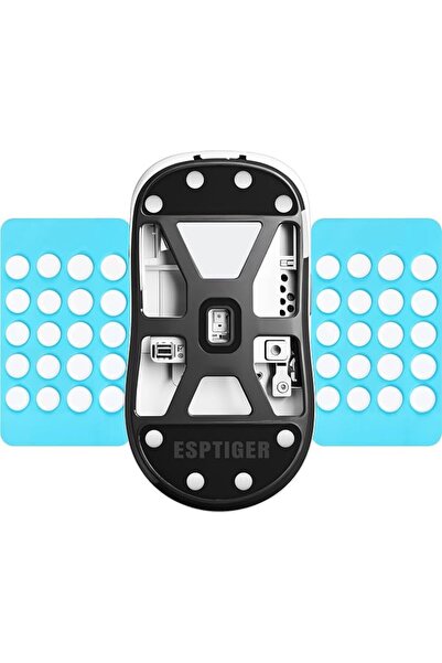 GENERAL أحذية ماوس ESPTIGER ICE V2 العالمية (40 قطعة)، نقاط PTFE، 4 أحجام، أب...