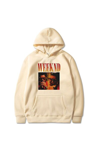 Vordevia The Weeknd Printed Cotton 3 Thread Threaded Oversize Sweatshirt