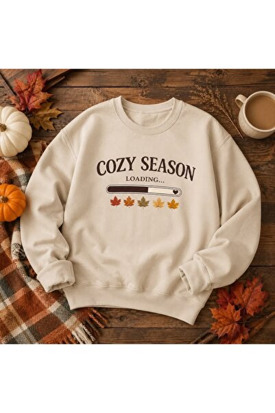 Vordevia Sweatshirt supradimensionat din bumbac imprimat, cu 3 fire, cu guler...