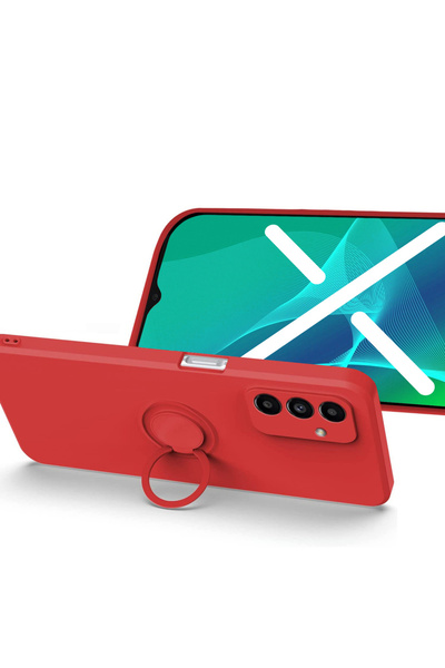 ERBORD Husă inelară netedă pentru Samsung Galaxy A04S / A13 5G, Roșu