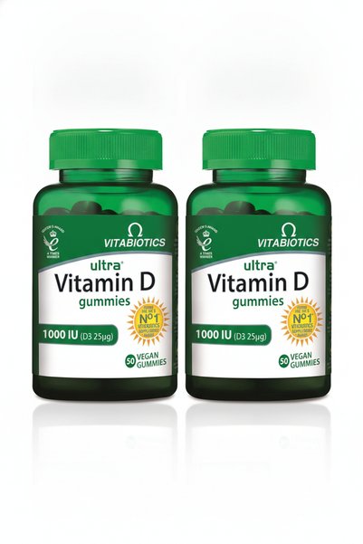 Vitabiotics Ultra Vitamin D Gummies 1000Iu 50 Vegan Gummies Set of 2