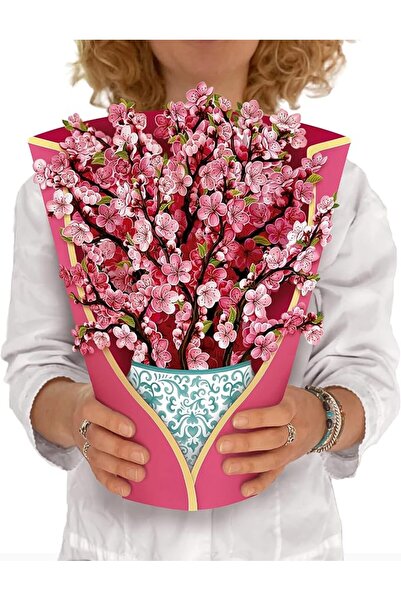GENERAL بطاقات تهنئة ثلاثية الأبعاد من نالاكال بتصميم باقة زهور، بطاقات ورقية...