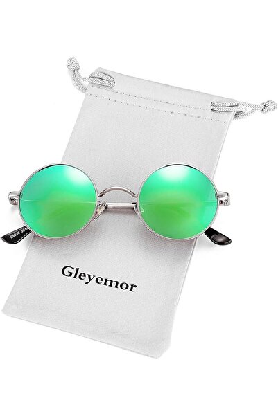 Gleyemor نظارات جون لينون الشمسية المستقطبة الصغيرة المستديرة للرجال والنساء،...