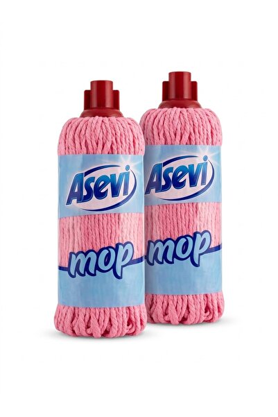 ASEVI 2 Mop microfibra- mătase roz 30 cm-250 gr/mop