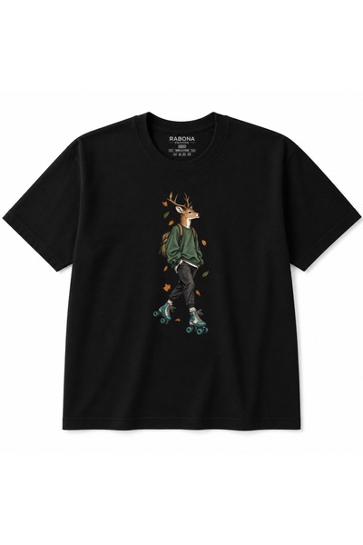Rabona Fashion Πατίνια Urban Deer & Φθινοπωρινό Γραφικό Μπλουζάκι