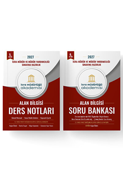 İcra Müdürlüğü Akademisi İcra Müdürlüğü Alan Bilgisi 2'li Set DERS NOTLARI - ...