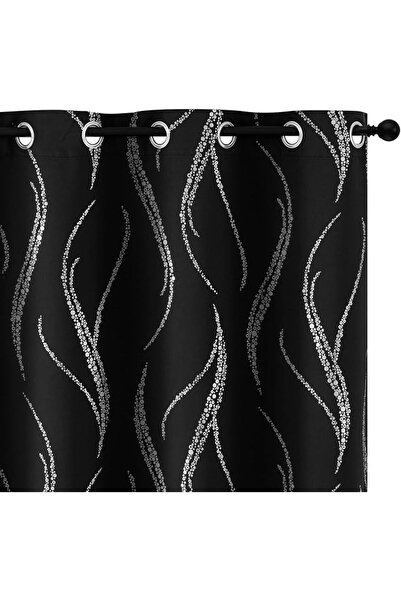 Yakamok ستائر تعتيم للغرف، ستائر عازلة للحرارة وحاجبة للضوء مع حلقات تثبيت، م...