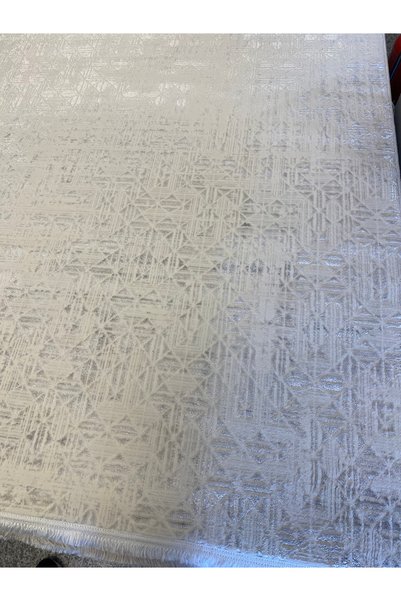 KARAR HALI Beyaz gri parlak halı