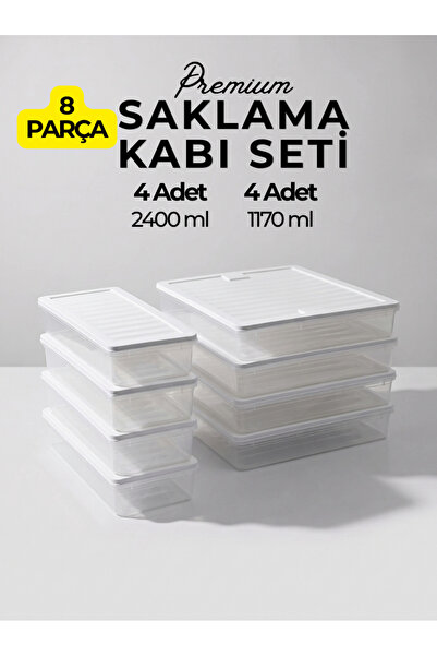 Rika Garden 8 Parça Freshbox Saklama Kabı Seti - Mikrodalga ve Difrize Uyumlu...