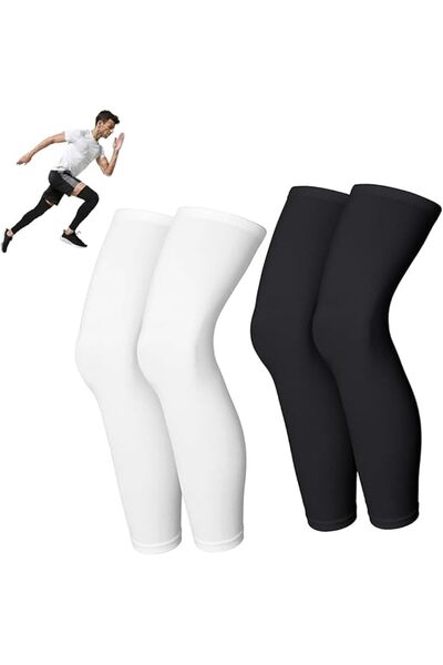 Tazweeq Compression Leg Sleeve, Full Length Leg Sleeves Sports Cycling Leg Sl...