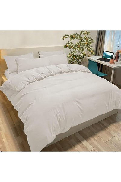 GENERAL Poligino Double Bed Sheets 120 x 190/200 cm – 3-Piece Microfibre Bed ...