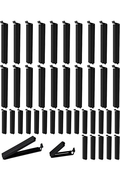 REDAMANCY Pack of 40 Sealing Clips, 6/11 cm Long Clips for Bags, Reusable Bag...
