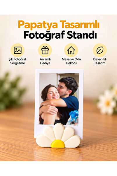 Papatya Tasarımlı Fotoğraf Standı, İnstax Fotoğraf Standı 5 ADET
