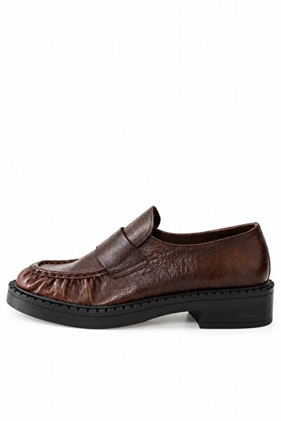 5in1Canpolat Brown Classic Loafer 26230