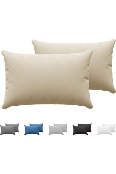 Dreamzie طقم غطاء وسادة من دريمزد من قطعتين مقاس 40 × 60 سم، جيرزي قطني 100% ...