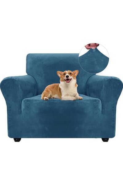 GENERAL Ystyle Velvet Sofa Cover, 3 Seater Sofa Cover, Stretch Sofa Cover, Un...