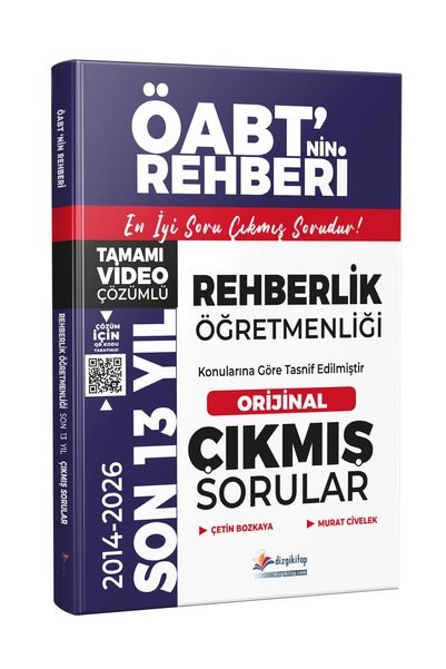Dizgi Kitap 2027 MEB AGS ÖABT Rehberlik Öğretmenliği Çıkmış Sorular Son 13 Yı...