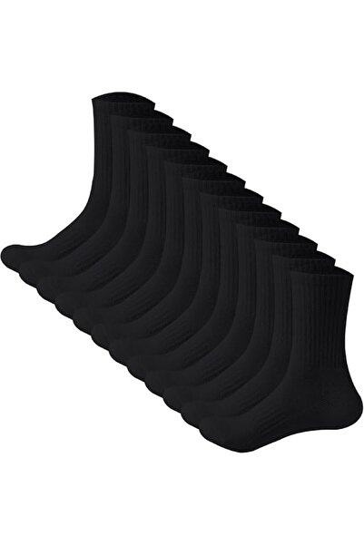 Dress Cici Men's Cotton Blend Mid Calf Socks - Crew Ribbed Work Liners for Su...