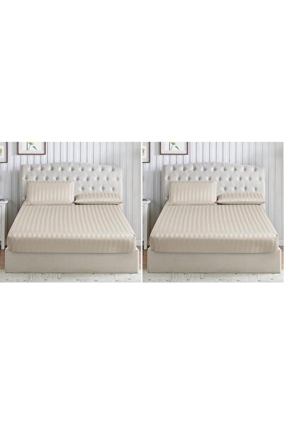 D DONETELLA FEEL THE LUXURY طقم ملاءات سرير دونيتيلا بريميوم 3 قطع - ملاءة سر...