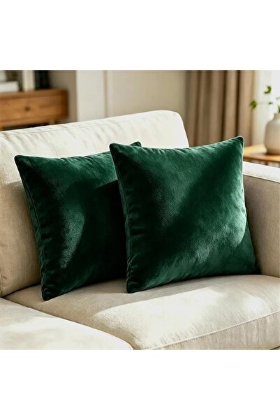Bunliuys غطاء وسادة مخملي من قطعتين مقاس 18 × 18 انش، اغطية وسائد مربعة من ال...