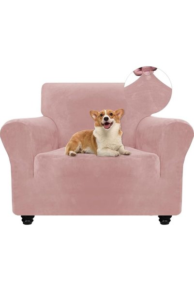 GENERAL Ystyle Velvet Sofa Cover, 3 Seater Sofa Cover, Stretch Sofa Cover, Un...