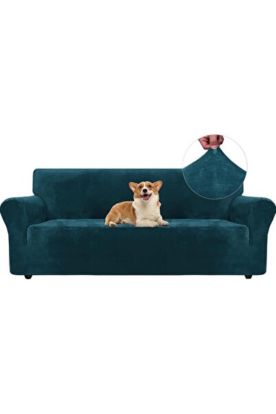 GENERAL Ystyle Velvet Sofa Cover, 3 Seater Sofa Cover, Stretch Sofa Cover, Un...