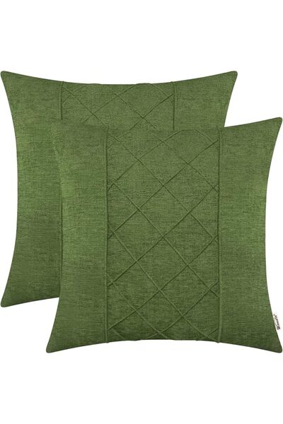 BRAWARM By Pramorn Decorative Leather Pillow Covers in Dark Brown Color 12X20...