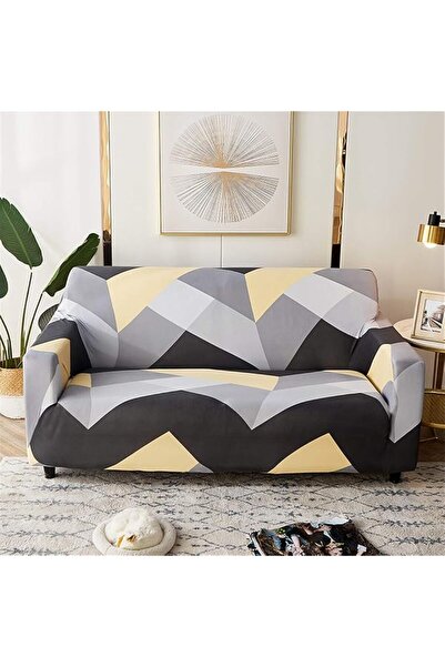 GENERAL Sofa Cover for 1 2 3 4 Seat, Morbuy Geometry Printed Sofa Slipcovers ...