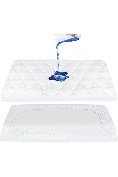MOONSEADA ACCESSORİES Pack and Play Mattress Pad Sheets Cover, 27" X 39" Inch